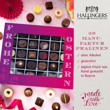 Frohe Ostern XXL - Pralinen, ohne Alkohol handmade
