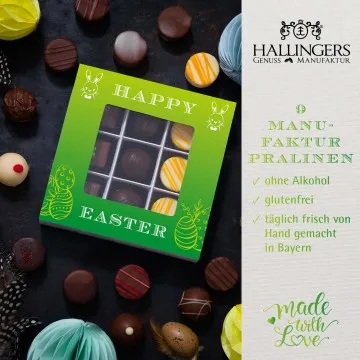 Happy Easter L - Pralinen, ohne Alkohol handmade