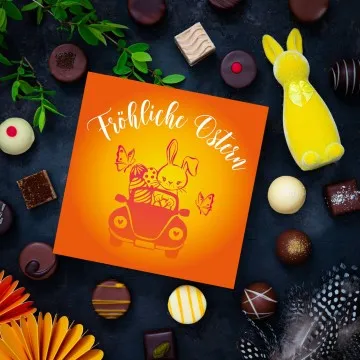 Fröhliche Ostern L - Pralinen, ohne Alkohol handmade