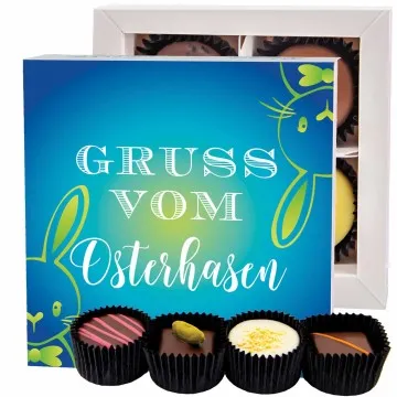 Gruß vom Osterhasen - Pralinen, ohne Alkohol handmade