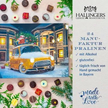 Adventskalender It\s Christmas - Pralinen, ohne Alkohol handmade
