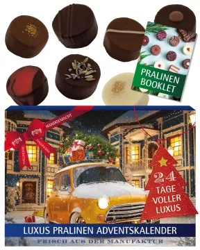 Adventskalender It\s Christmas - Pralinen, ohne Alkohol handmade