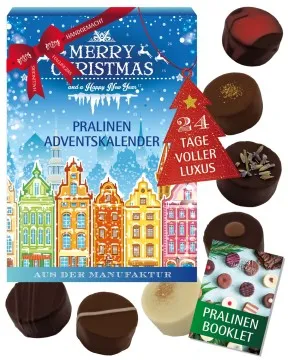 Adventskalender Stadtweihnacht - Pralinen, mit & ohne Alkohol