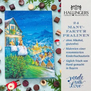 Adventskalender Frau Holle - Pralinen, ohne Alkohol handmade