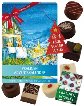 Adventskalender Frau Holle - Pralinen, ohne Alkohol handmade
