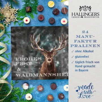 Adventskalender Waidmannsheil - Pralinen, ohne Alkohol handmade