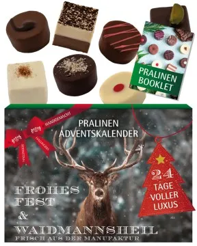 Adventskalender Waidmannsheil - Pralinen, ohne Alkohol handmade