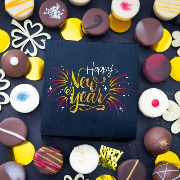 Happy New Year - Pralinen, ohne Alkohol handmade