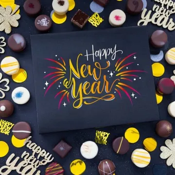 Happy New Year XL - Pralinen, ohne Alkohol handmade