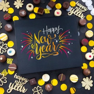 Happy New Year XXL - Pralinen, ohne Alkohol handmade