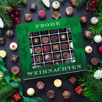 Frohe Weihnachten XXL - Pralinen, mit & ohne Alkohol