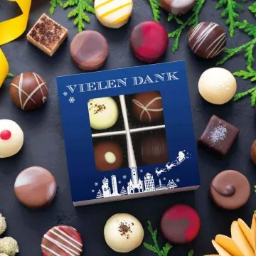 Vielen Dank Blau - Pralinen, mit & ohne Alkohol
