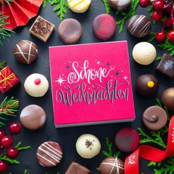 Schöne Weihnachten - Pralinen, ohne Alkohol handmade