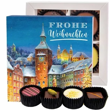 Frohe Weihnachten LL - Pralinen, ohne Alkohol handmade