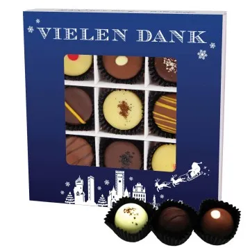 Vielen Dank Blau L - Pralinen, mit & ohne Alkohol