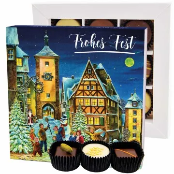 Frohes Fest Snowman Rothenburg L - Pralinen, ohne Alkohol handmade
