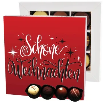 Schöne Weihnachten L - Pralinen, ohne Alkohol handmade