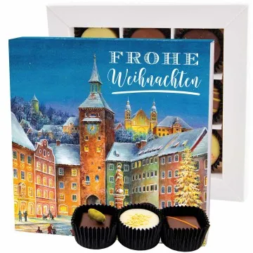 Frohe Weihnachten LL L - Pralinen, ohne Alkohol handmade