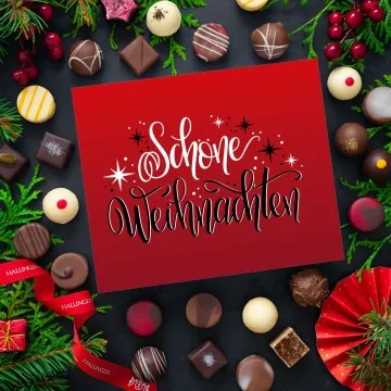 Schöne Weihnachten XL - Pralinen, ohne Alkohol handmade