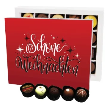 Schöne Weihnachten XL - Pralinen, ohne Alkohol handmade