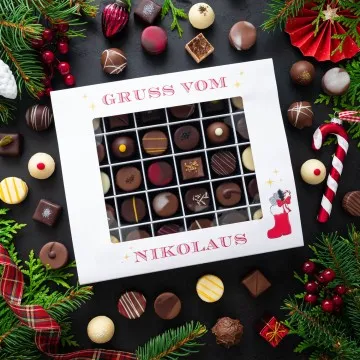 Gruß vom Nikolaus XXL - Pralinen, mit & ohne Alkohol