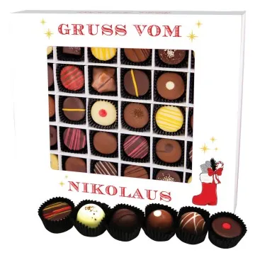Gruß vom Nikolaus XXL - Pralinen, mit & ohne Alkohol