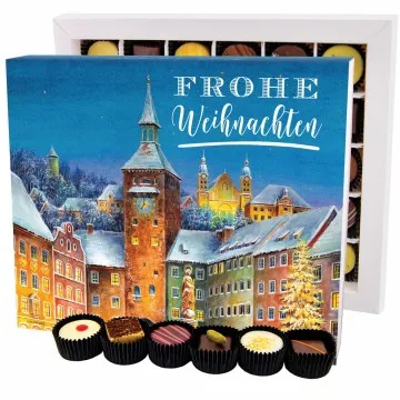 Frohe Weihnachten LL XXL - Pralinen, ohne Alkohol handmade