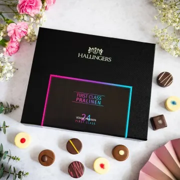 FirstClass Vegane Selection - Vegane Pralinen, mit & ohne Alkohol