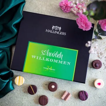 Herzlich Willkommen - Pralinen, ohne Alkohol handmade