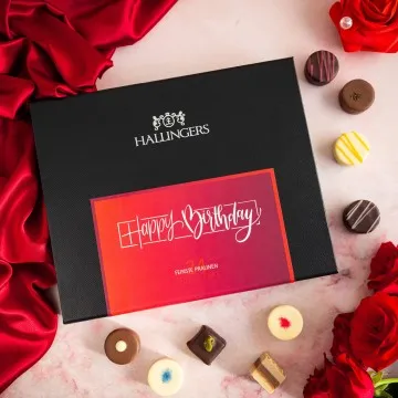 Happy Birthday - Pralinen, ohne Alkohol handmade