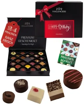 Happy Birthday - Pralinen, ohne Alkohol handmade