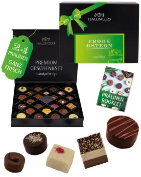 Frohe Ostern Green - Pralinen, ohne Alkohol handmade