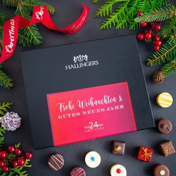 Frohe Weihnachten & Gutes Neues Jahr - Pralinen, ohne Alkohol handmade