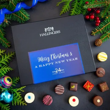 Merry Christmas & A Happy New Year - Pralinen, ohne Alkohol handmade