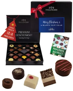 Merry Christmas & A Happy New Year - Pralinen, ohne Alkohol handmade