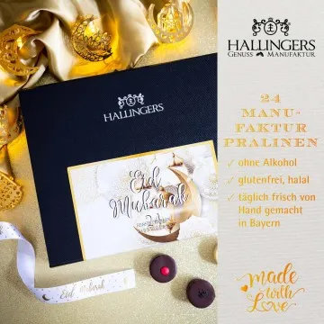 Eid Mubarak - Pralinen Halal, ohne Alkohol handmade