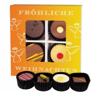 Fröhliche Weihnachten - Pralinen, mit & ohne Alkohol