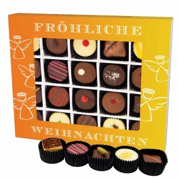 Fröhliche Weihnachten XL - Pralinen, mit & ohne Alkohol