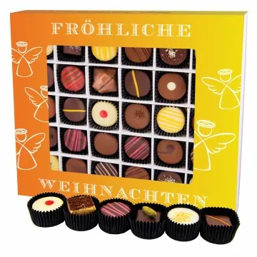 Fröhliche Weihnachten XXL - Pralinen, mit & ohne Alkohol