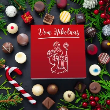 Vom Nikolaus L - Pralinen, ohne Alkohol handmade