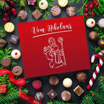 Vom Nikolaus XL - Pralinen, ohne Alkohol handmade
