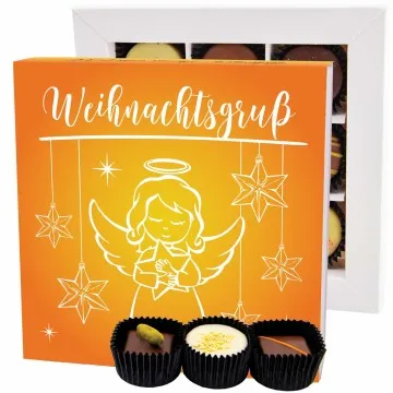 Weihnachtsgruß L - Pralinen, ohne Alkohol handmade