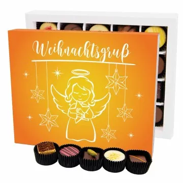 Weihnachtsgruß XL - Pralinen, ohne Alkohol handmade