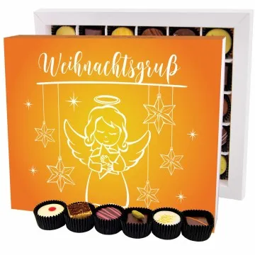 Weihnachtsgruß XXL - Pralinen, ohne Alkohol handmade