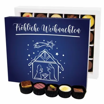 Fröhliche Weihnachten XL - Pralinen, ohne Alkohol handmade