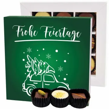 Frohe Feiertage L - Pralinen, ohne Alkohol handmade