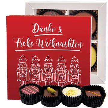 Danke & Frohe Weihnachten - Pralinen, ohne Alkohol handmade