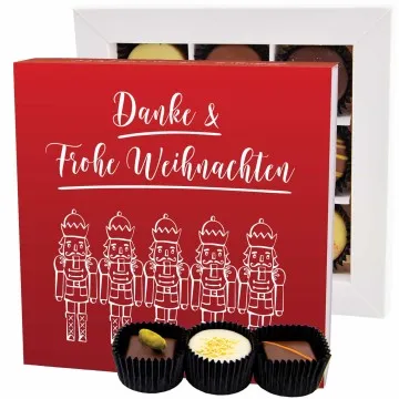Danke & Frohe Weihnachten L - Pralinen, ohne Alkohol handmade