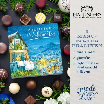 Fröhliche Weihnachten Frau Holle L - Pralinen, ohne Alkohol handmade