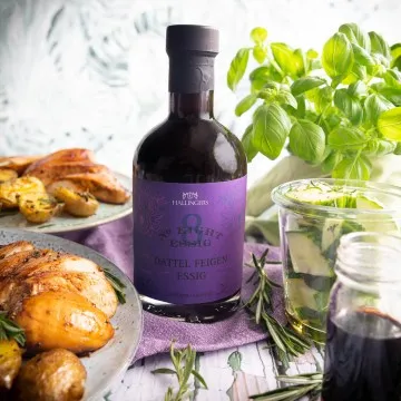 No. 8 (3% SäureDattel-Feigen-Essig) - Gourmet-Essig, in Geschenk-Flasche